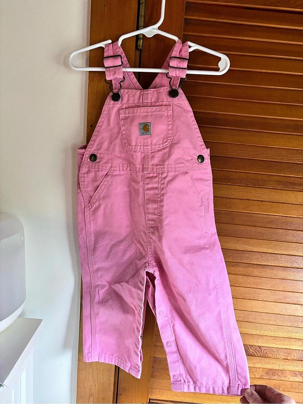 Carhartt pink overalls size 12 months